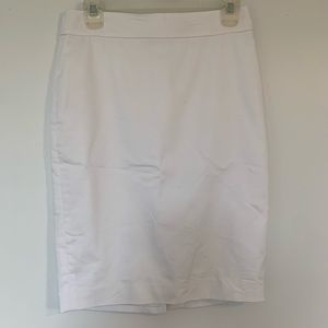 White Ann Taylor Pencil Skirt